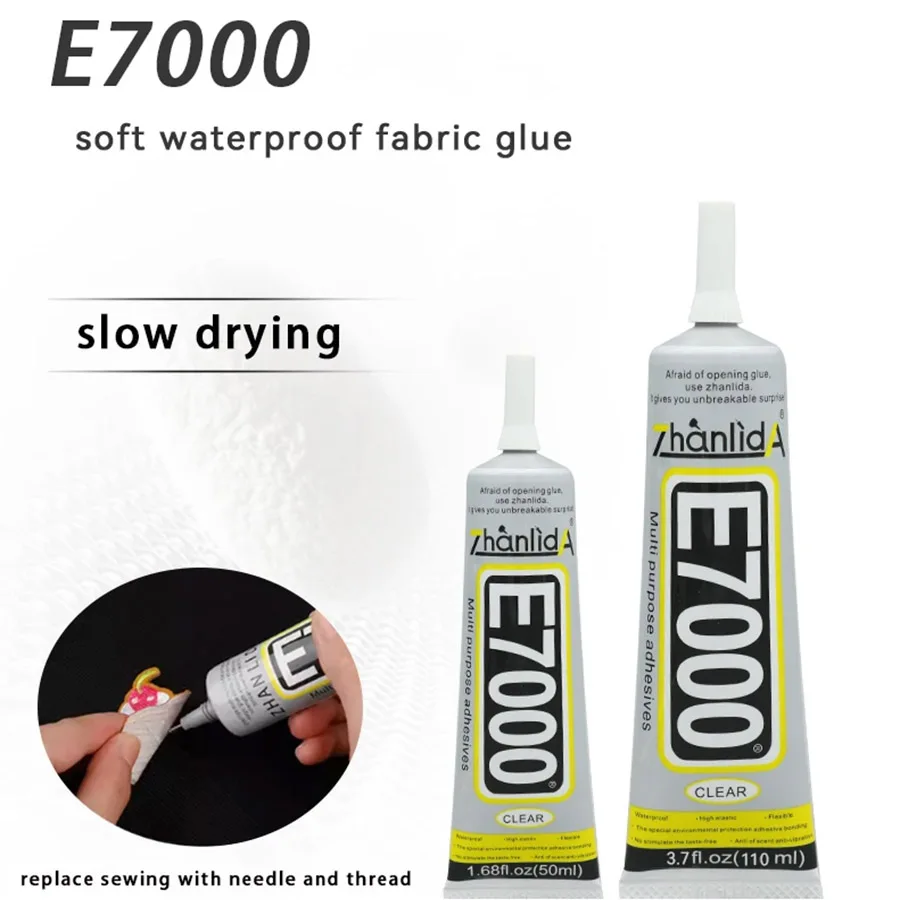 1PC 2PCS 3PCS e7000 50ML Transparent Glue Strong Adhesive for Wedding Dress Clothing  Jewelry Crystal DIY Rhinestone Fabric