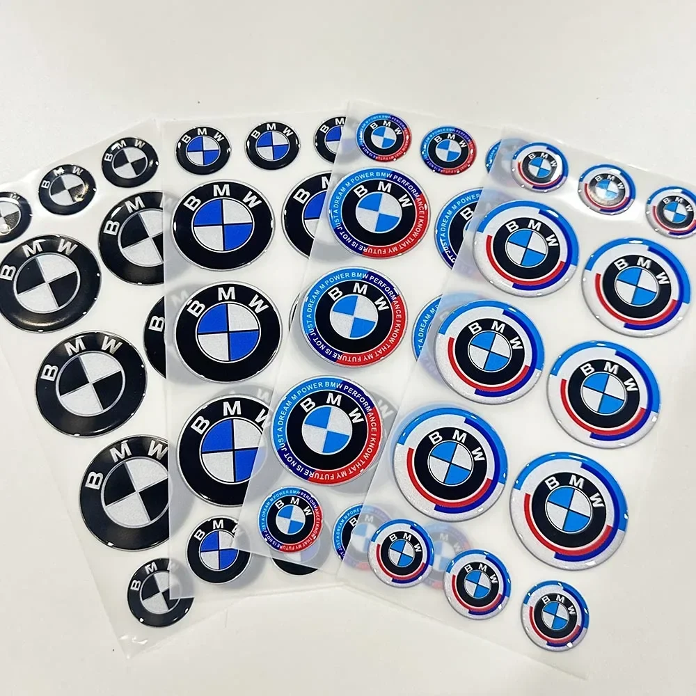 Logo samochodowe BMW 3D Odblaskowe wodoodporne Odpowiednie dla ‎ S1000 RR ‎ Miękka naklejka samoprzylepna R1250 GS Moto Racing Car