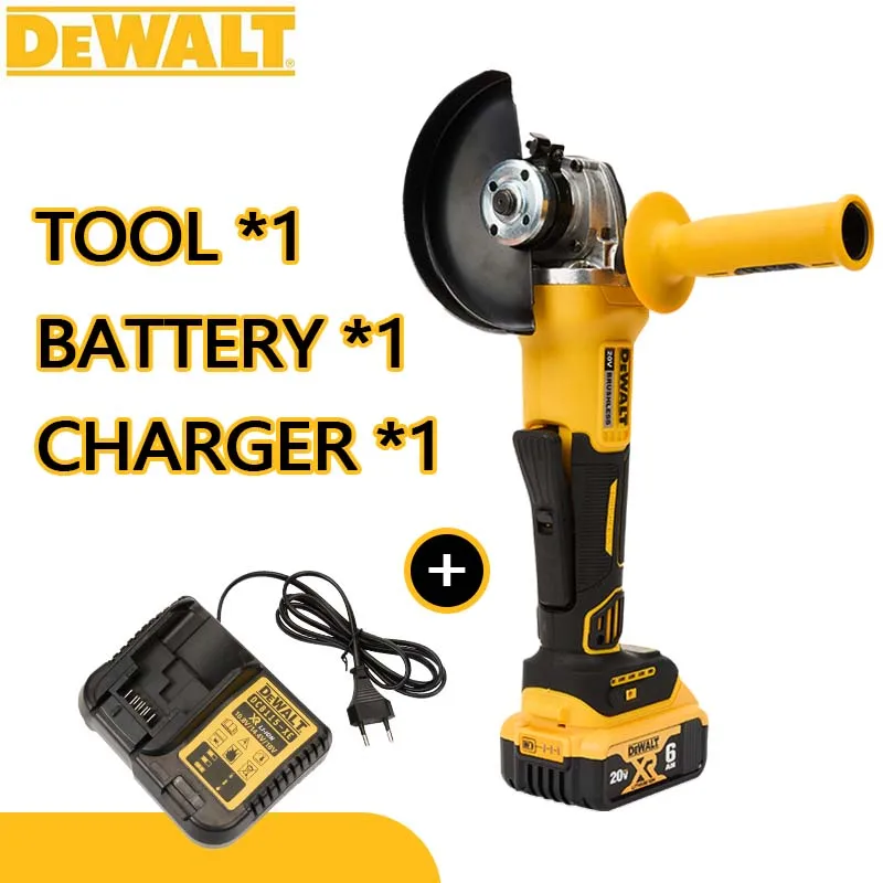 DeWalt fırçasız manyetik yüzer Metal kesme makinesi taşlama ve şarj açı öğütücü Dcg405