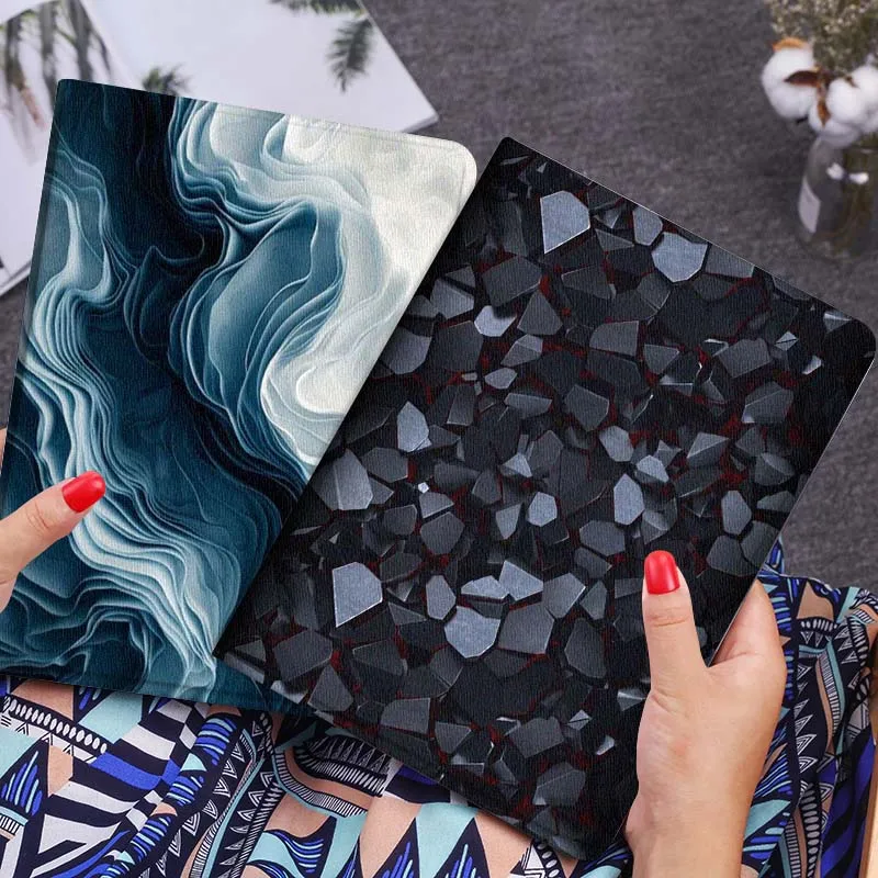 

Black Broken Glass Pieces Gift Tablet Case For Huawei Honor MatePad MediaPad Air 5 6 7 11 V6 V7 V8 V9 X9 X8 T10 T10s C5e T5