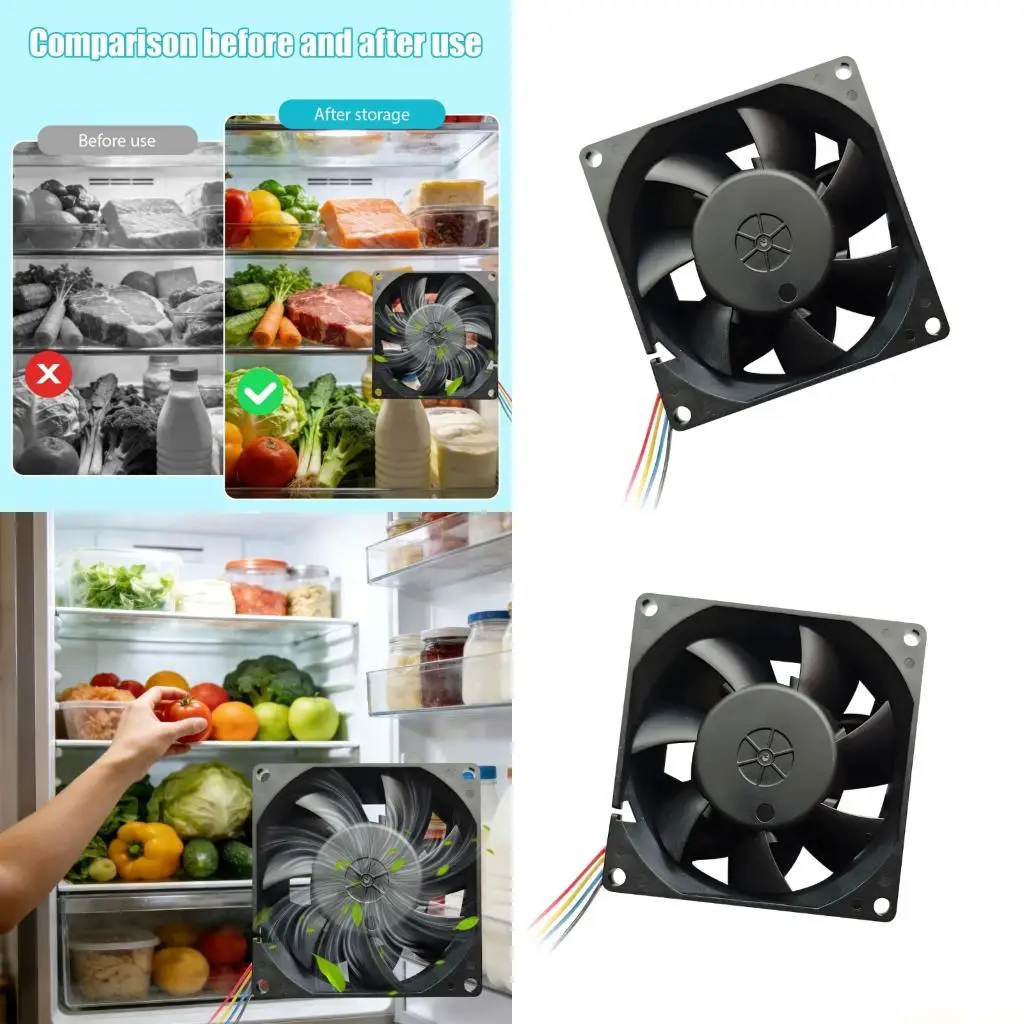 Motor ventilador geladeira, motor substituição eletrodomésticos, peça reparo instalação silenciosa, textura