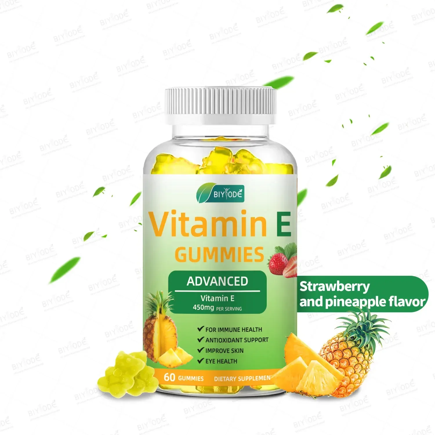 1 bottle of vitamin E gummies to boost immunity and improve skin quality