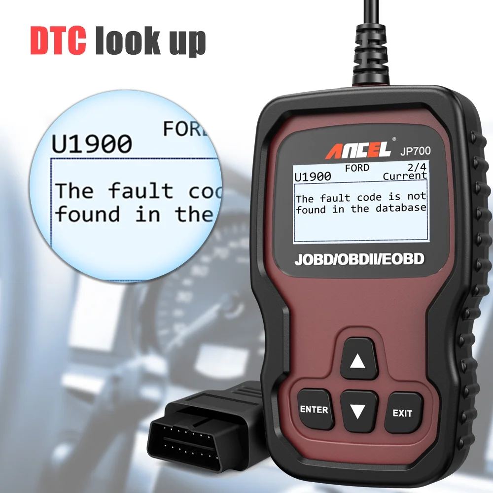 ANCEL JP700 OBD2/JOBD Scanner Full OBD2/EOBD Diagnostic Tools Automotive Professional Code Reader Scanner Check Engine pk ELM327