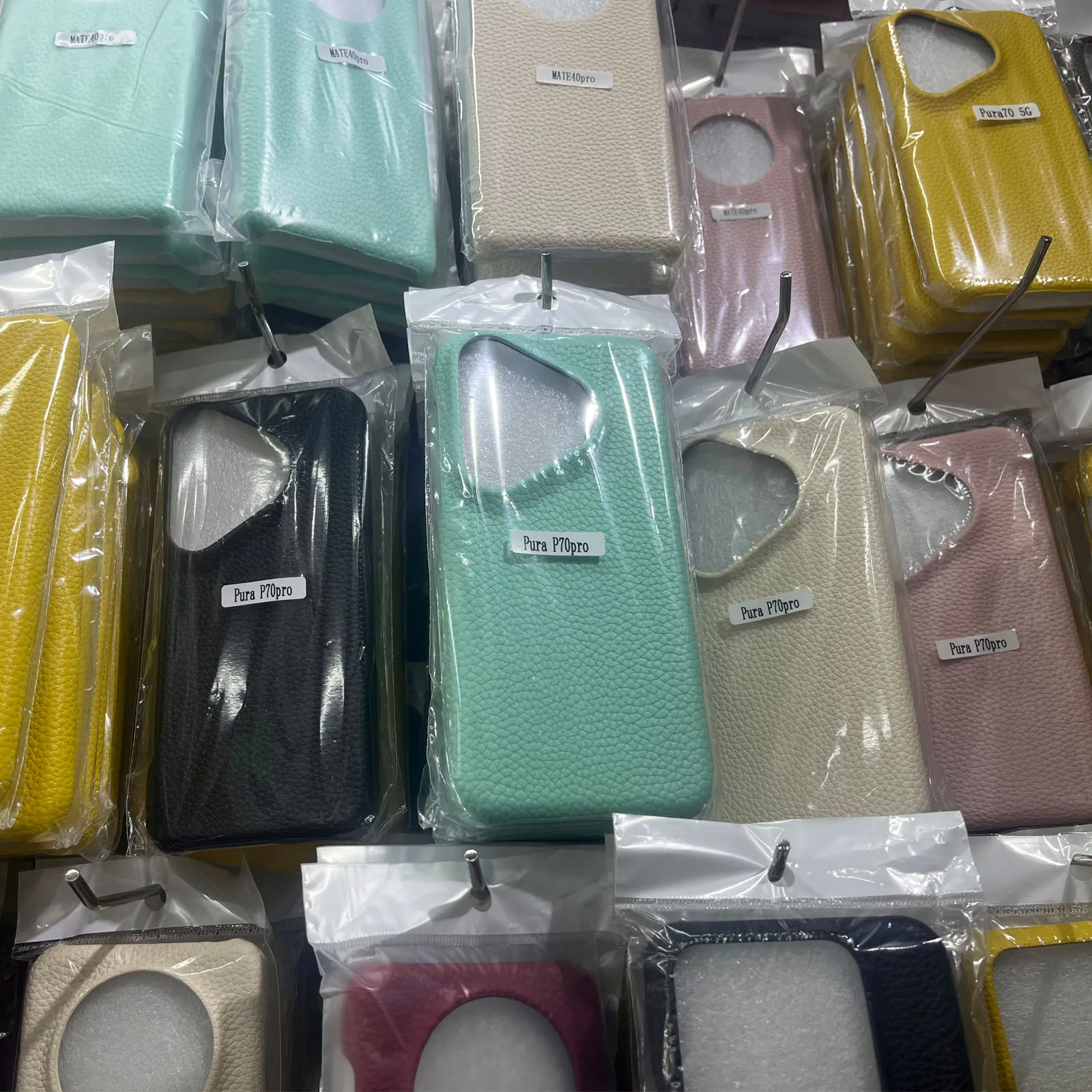 Shockproof Litchi Leather Matte Case for Huawei Pura 70 Pro Pura 70 Ultra, Anti-Scratch Slim Hard Back Phone Cover Funda Conque