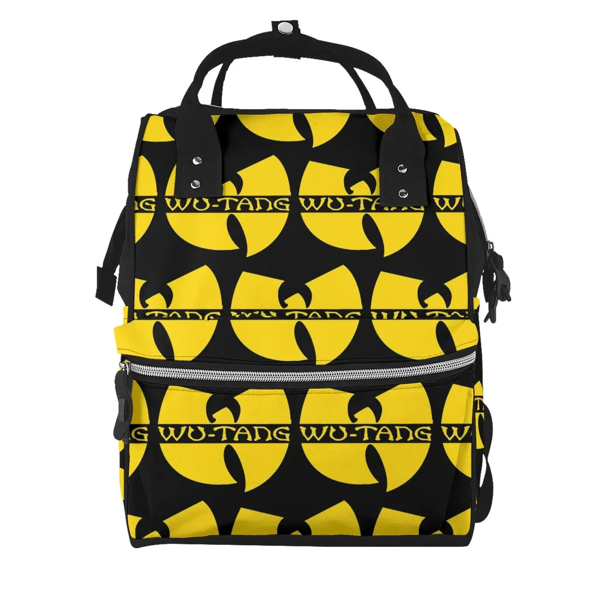 Wu Tang Clan Print Student Backpack School Bag Hiking Travel Daypack for Men Women Bookbag Shoulder Bags