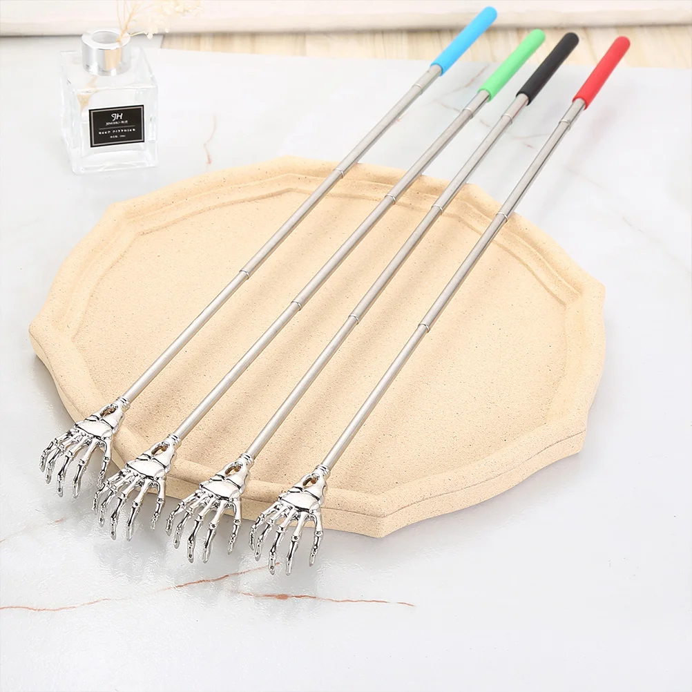 

4Pcs Portable Metal Back Scratchers Retractable Design for and Long Lasting Use Back Scratcher Scratcher Claw