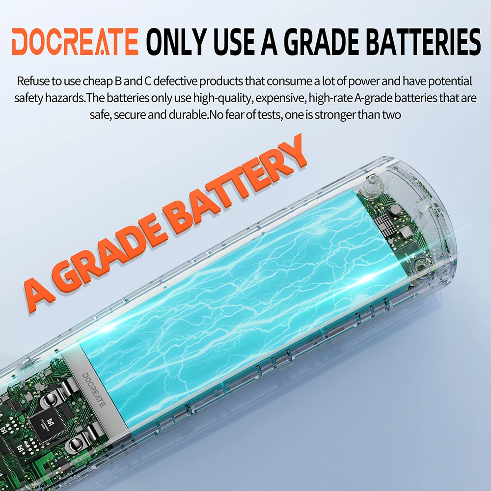 Портативный аппарат для точечной сварки Docreate HU-10BL, ручной аппарат для точечной сварки «сделай сам», 8 передач, регулируемая точечная сварка для литиевой батареи 18650