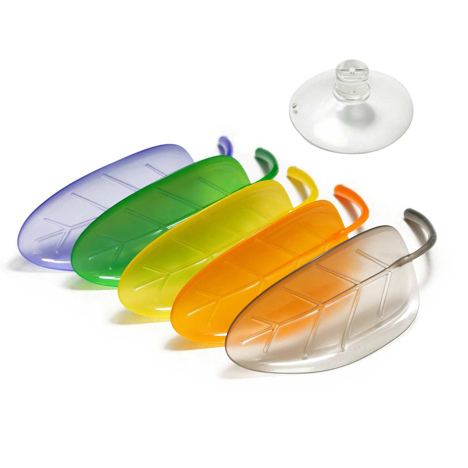 5 قطع، أوراق نباتية مقلدة مع أكواب شفط، مناسبة للجيكو والحرباء والضفادع للتسلق والسكن #3