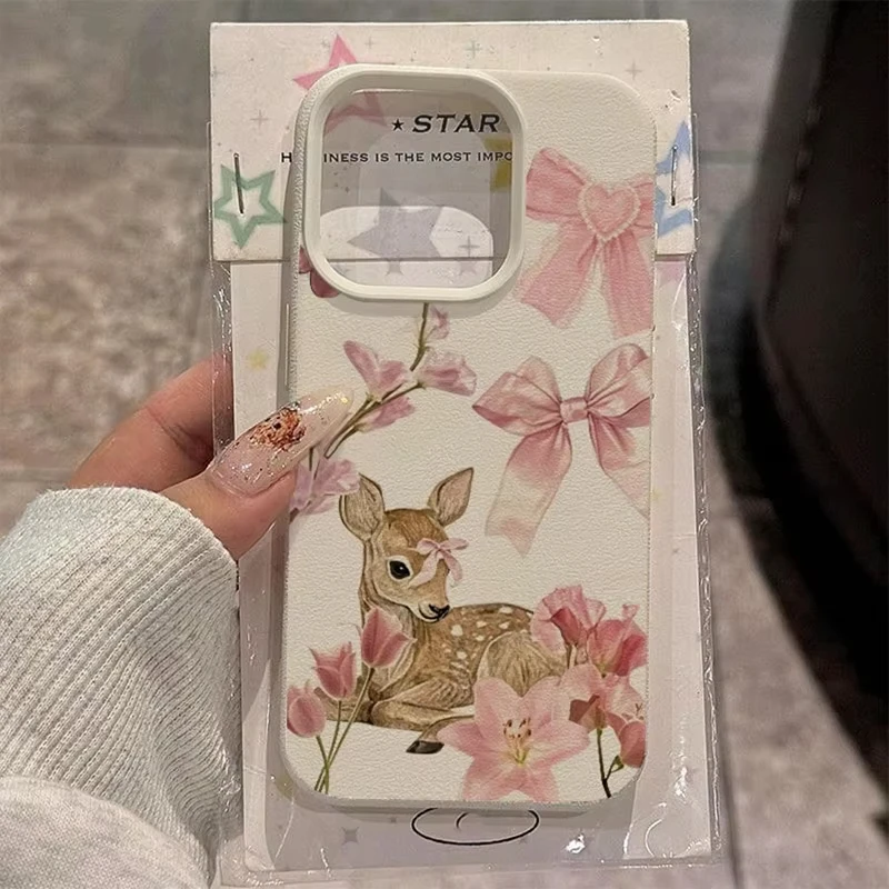 Korean Ins Y2K Cute Sika Deer  - огляд і ціна Phone Cases Y2K