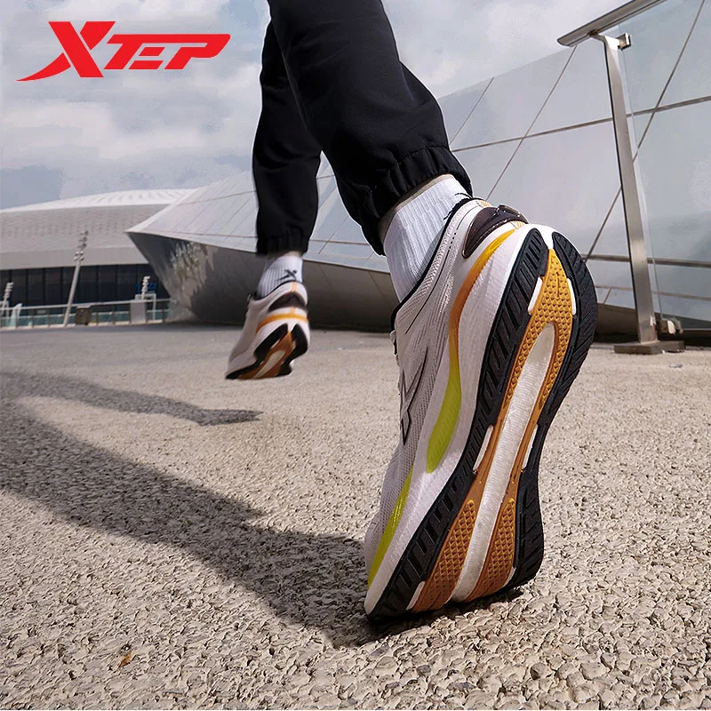 Xtep Running Shoes For Men 2024 Spring Breathable Cushion Men\'s Sports Shoes Jogging Durability Training Sneakers 976119110020