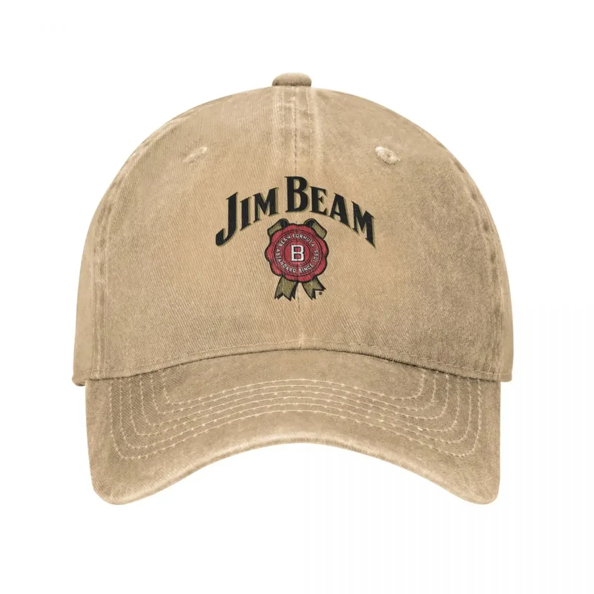 Boné de beisebol Jin Beam Whiskey Lover Casual afligido lavado sol, estilo unissex, exercícios ao ar livre, chapéu ajustável