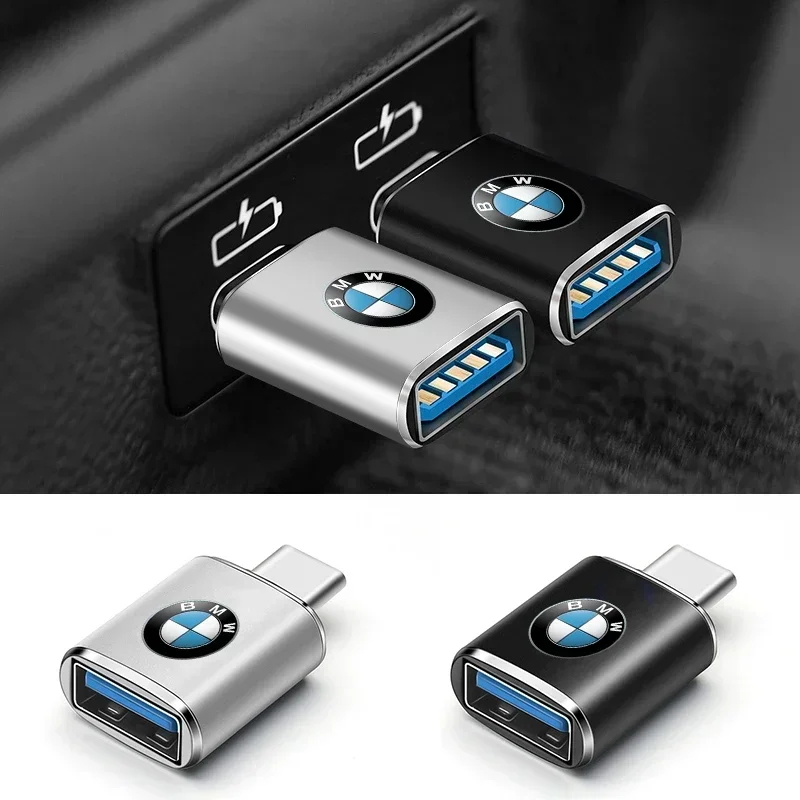 For BMW Car Type-C To USB 3.0 Interface Mini Converter Charging Adapter For BMW E46 E90 E60 F30 F10 E39 E36 F20 G30 G20 E87 E92