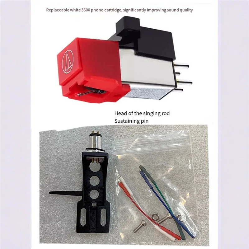 FFYY-مجموعة خرطوشة القرص الدوار لـ AT91R مع حامل دعامة رأس القلم لمشغلات تسجيلات الفينيل LP ملحقات الفونوغراف