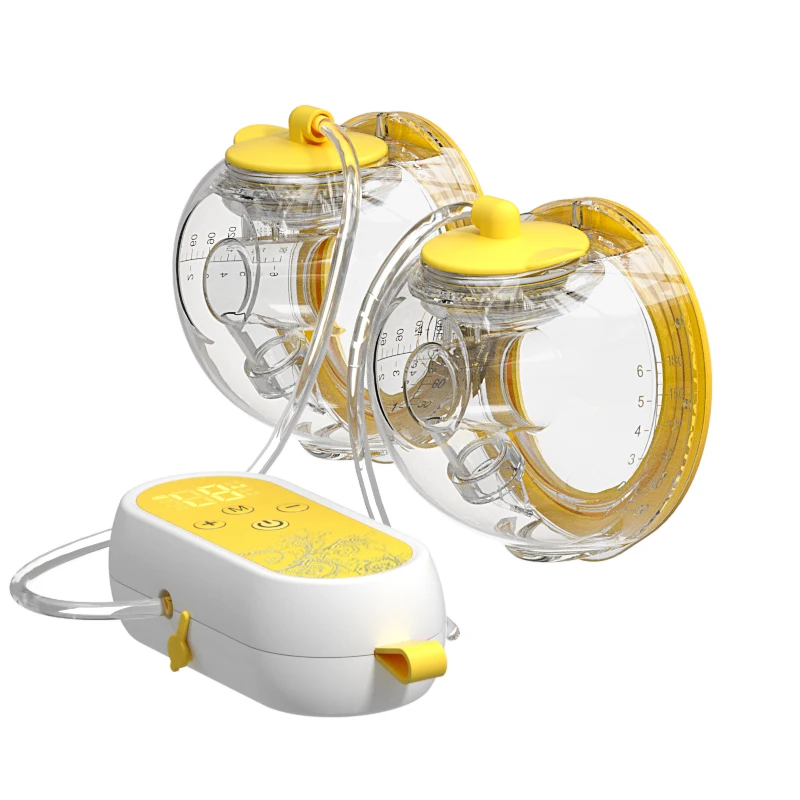 

Портативный электрический молокоотсос, молокоотсос, не содержит BPA, носимый молокоотсос для кормления, пищевой силикон, электропривод без помощи рук