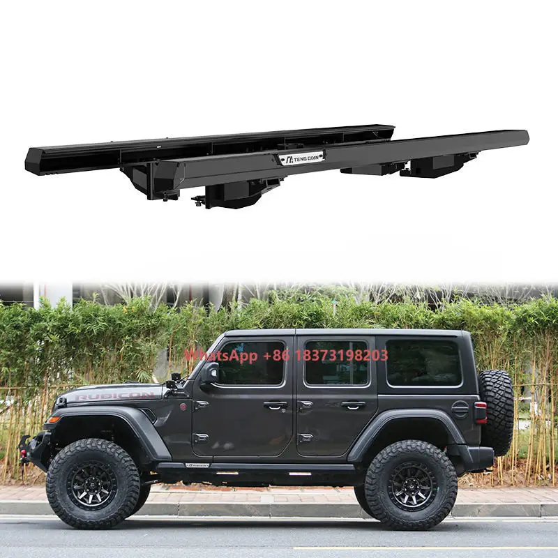 

Foot Pedal Car Body Parts Side Step Running Board for Wrangler JL JK 08-22 Foot Step Auto Accessories with COB Light