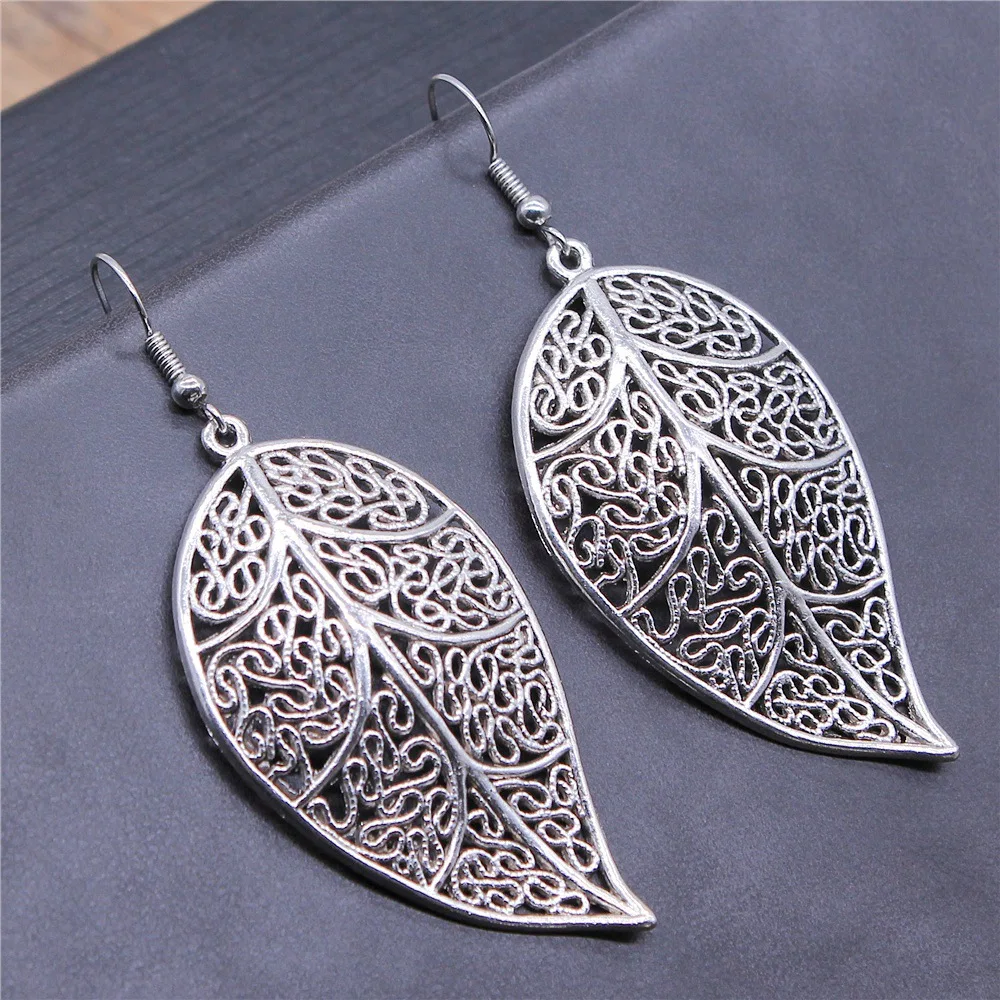 Leaf Pendant Earrings Women Dangle Earrings Drop Earrings  Jewelry Simple Earring