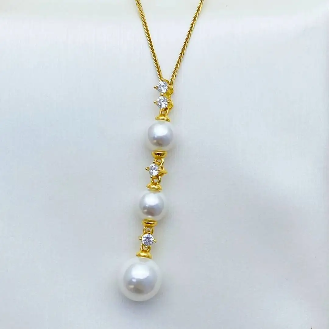 

Wholesale 925 Sterling Silver Pendant Mount Base Mountings Findings Parts Fittings Accessories for 7-12mm Pearls 10pcs/lot