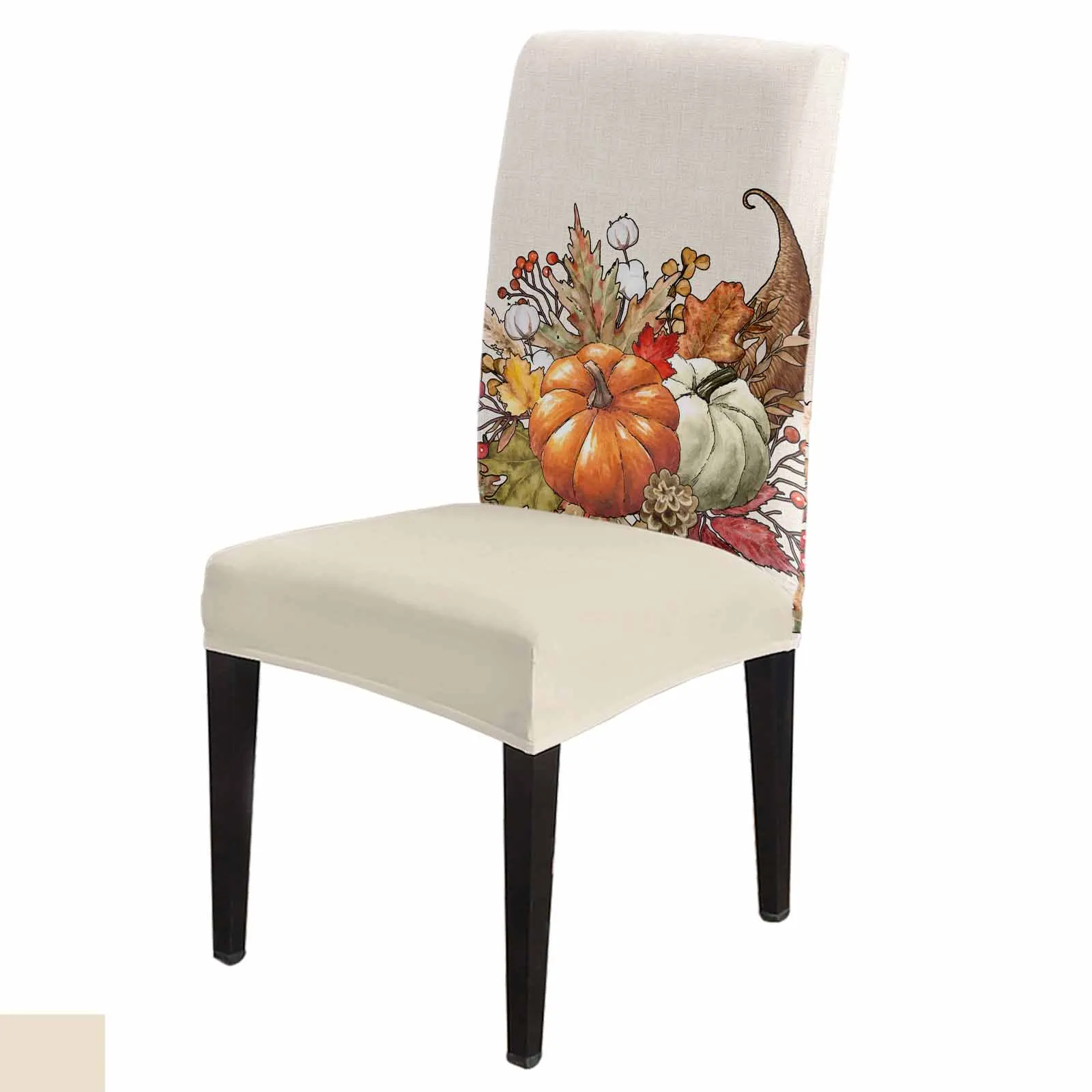 

Autumn Maple Leaf Bouquet 4/6/8PCS Spandex Elastic Chair Case For Wedding Hotel Banquet Dining Room