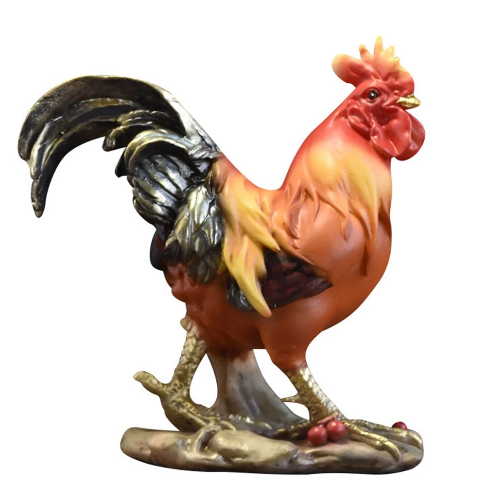 

Rooster Resin Crafts Ornament Outdoor Garden Courtyard Decor Statue Art Home Office Desktop Decoration Figurines Statues Decor