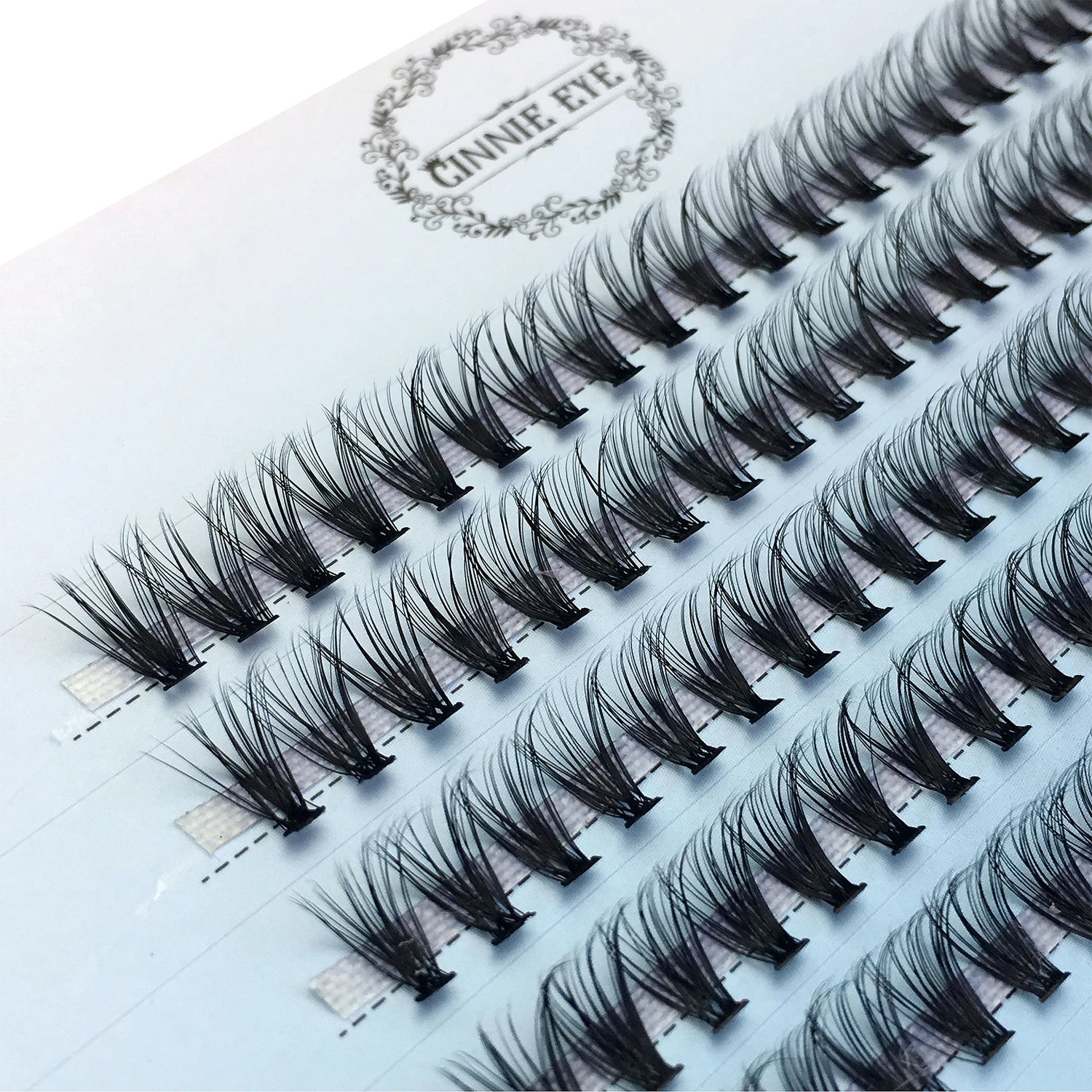 60/100 Bundles Eyelash Extensions Individual Cluster Lashes Bunches Premade Russian Volume Fans 20/30D Logo design DIY Makeup