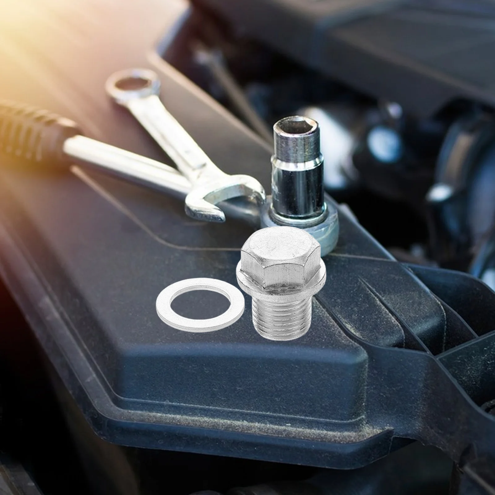 

Engine Oil Drain Plug M15x1.5 Leakproof Pan Gasket Replacement Oil Drain Screw Automotive Maintenance Part Plug