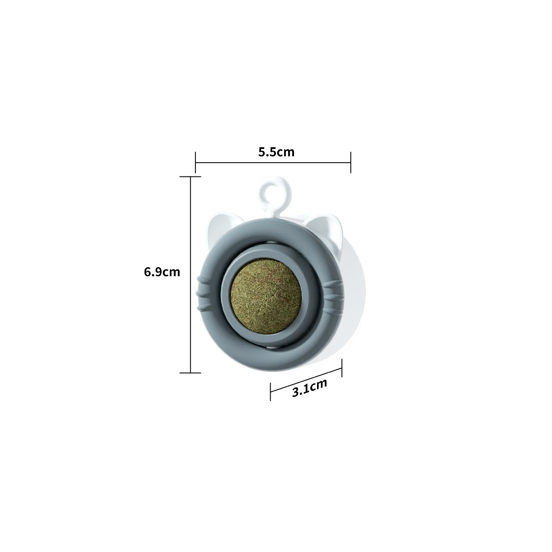 New Spinning Ball Cat Toy Licking Music Self-adhesive Mint Ball Insect Gall Fruit Ball Kitten Grinding Teeth Self-hi Pet Cat Toy view 6