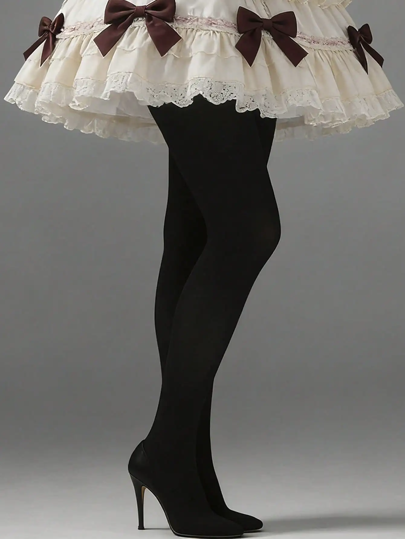1Pc Plus Size High Stretch Matte Black Sheer Tights Hard-Wearing High Waist Curvy Daily Pantyhose Spring Summer Autumn