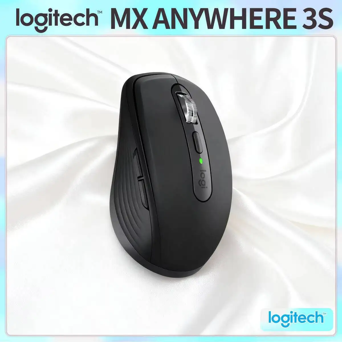 

Компактная мышь Logitech MX Anywhere 3S, эргономичный дизайн, перезаряжаемая, с быстрым прокруткой для портативных ПК Mac