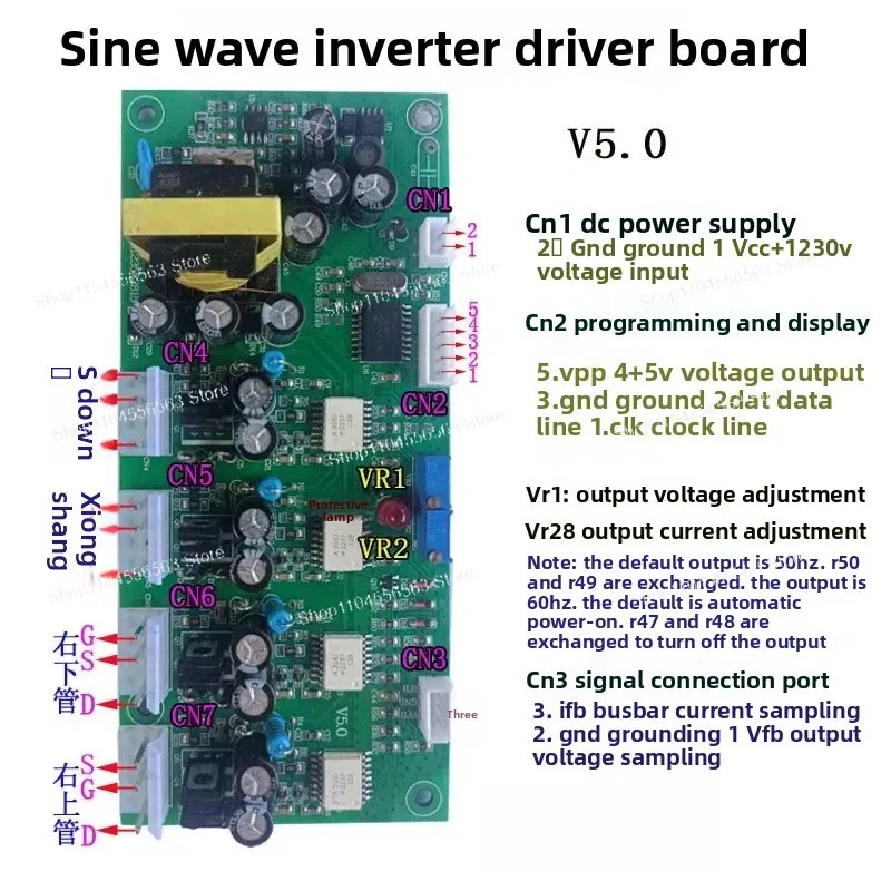 Pure Sine Wave Inverter IGBT Module Control Driver Board for High Power Systems