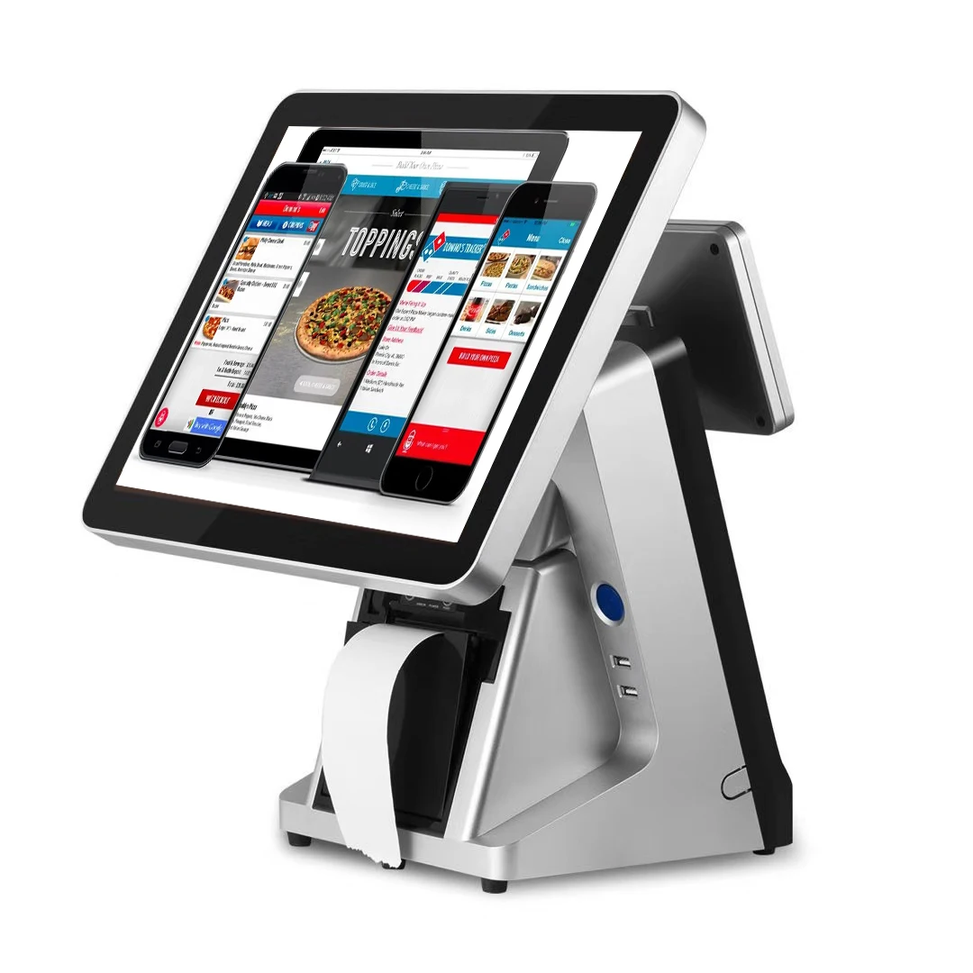 Restaurant Touch Screen Cashier Machine  Pos Inventory System Tech Cost J1900 Terminal Tech for Small Business Sale