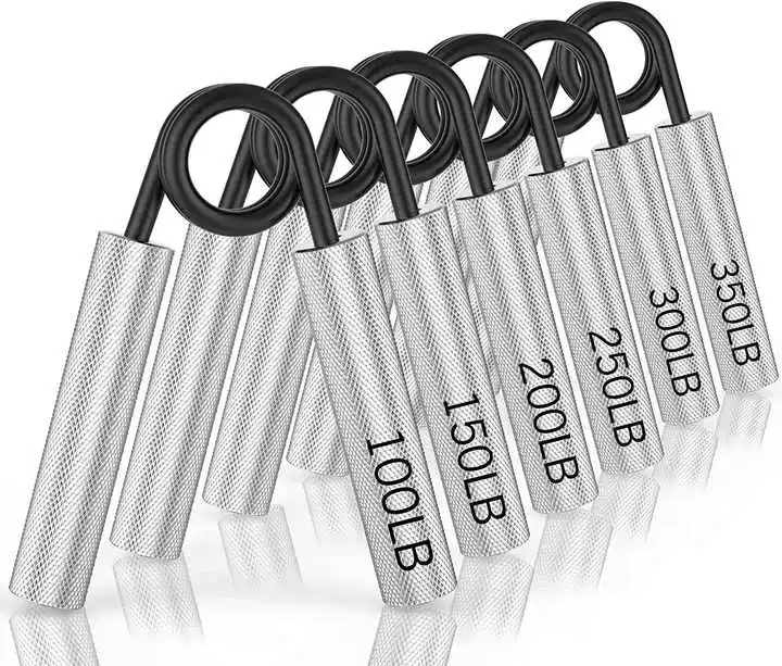 

50-350Lb Adjustable Metal Hand Gripper Aluminum Forearm Finger Wrist Strength Exerciser