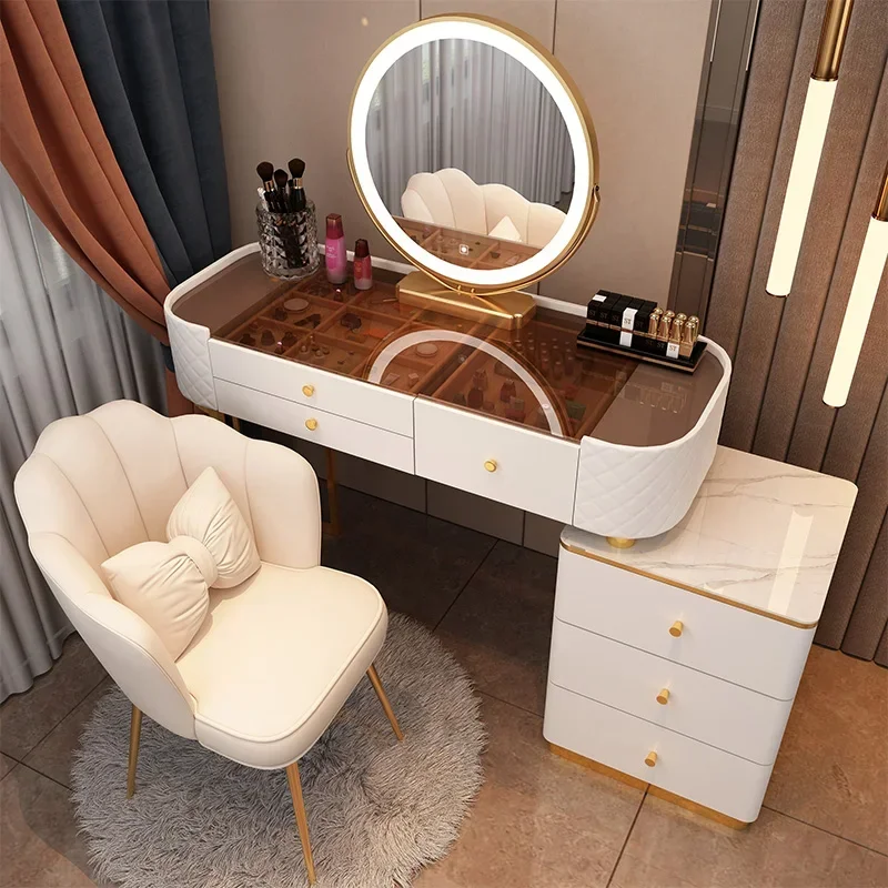 Nordic Dressing Table Drawer Beautiful Storage Girls Makeup Bedroom Dressing Table Living Room Furniture Meuble De Rangement