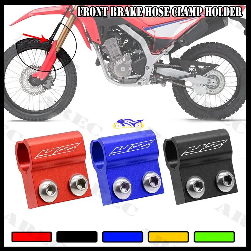 For Yamaha YZ 65 85 125 250 250F 450F 125X 250X 250FX 450FX Motorcycle Front Brake Line Hose Cable Clamp Holder Accessories