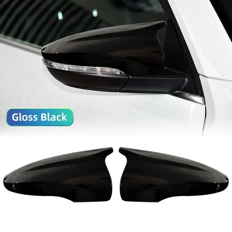 

For VW Jetta MK6 Passat B7 Scirocco Beetle CC Eos Side Mirror Cover Cap Glossy Black ABS Car Exterior Accessories