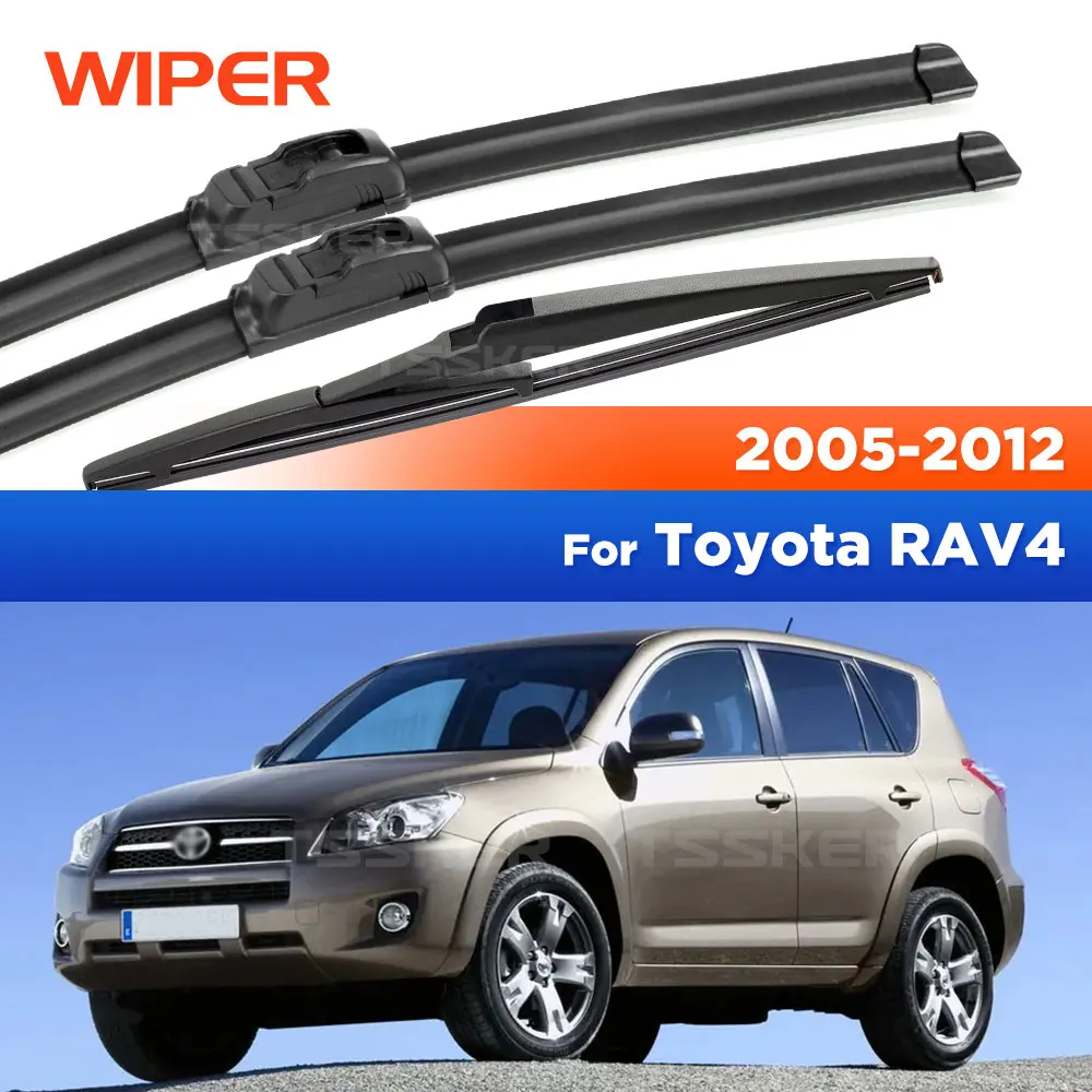

Для Toyota RAV4 XA30 2005-2012 2006 2007 2008 стеклоочиститель передние и задние щетки стеклоочистителя лобовое стекло щетки 24 "+ 16" + 12"
