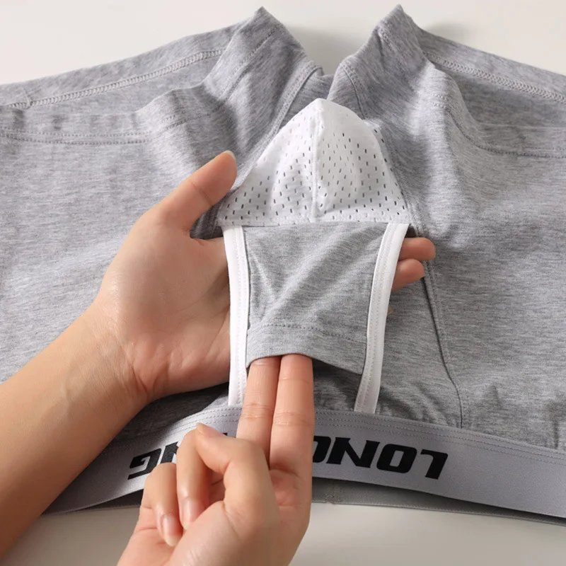 EXILIENS منفصلة 3 قطعة القطن الملاكم الرجال الملابس الداخلية Calzoncillos رجل الملاكمين Cuecas Masculinas BoxerShorts رجل سراويل حجم S-XL