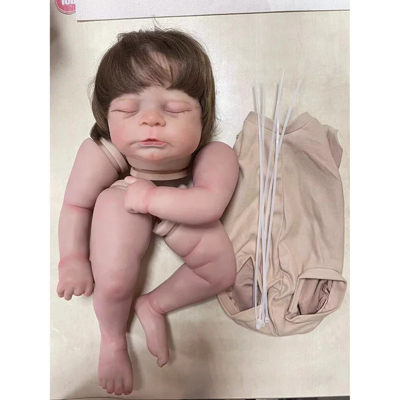 20inch Already Painted Reborn Doll Parts Timothy Lifelike 3D Painting with Visible Veins Cloth Body Included