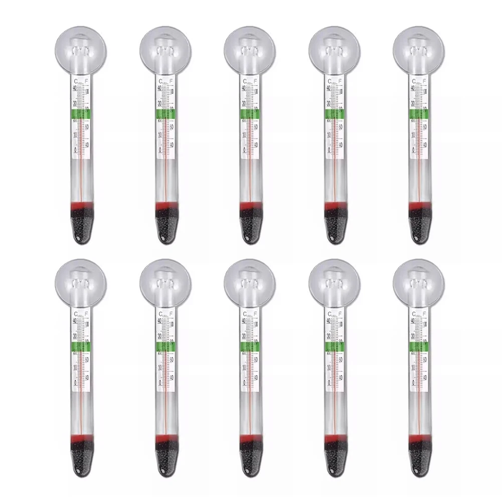 Glass Aquarium Gauge Aquarium Thermometer Accurate Temperature Readings Double-Layer Glass Design Accurate Aquarium Thermometer