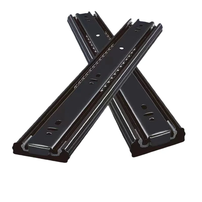 درج السكك الحديدية 10 ~ 20 بوصة المدرفلة على البارد الصلب درج الشرائح إغلاق درج انزلاق المسار قسمين خزانة الشرائح الأثاث الأجهزة