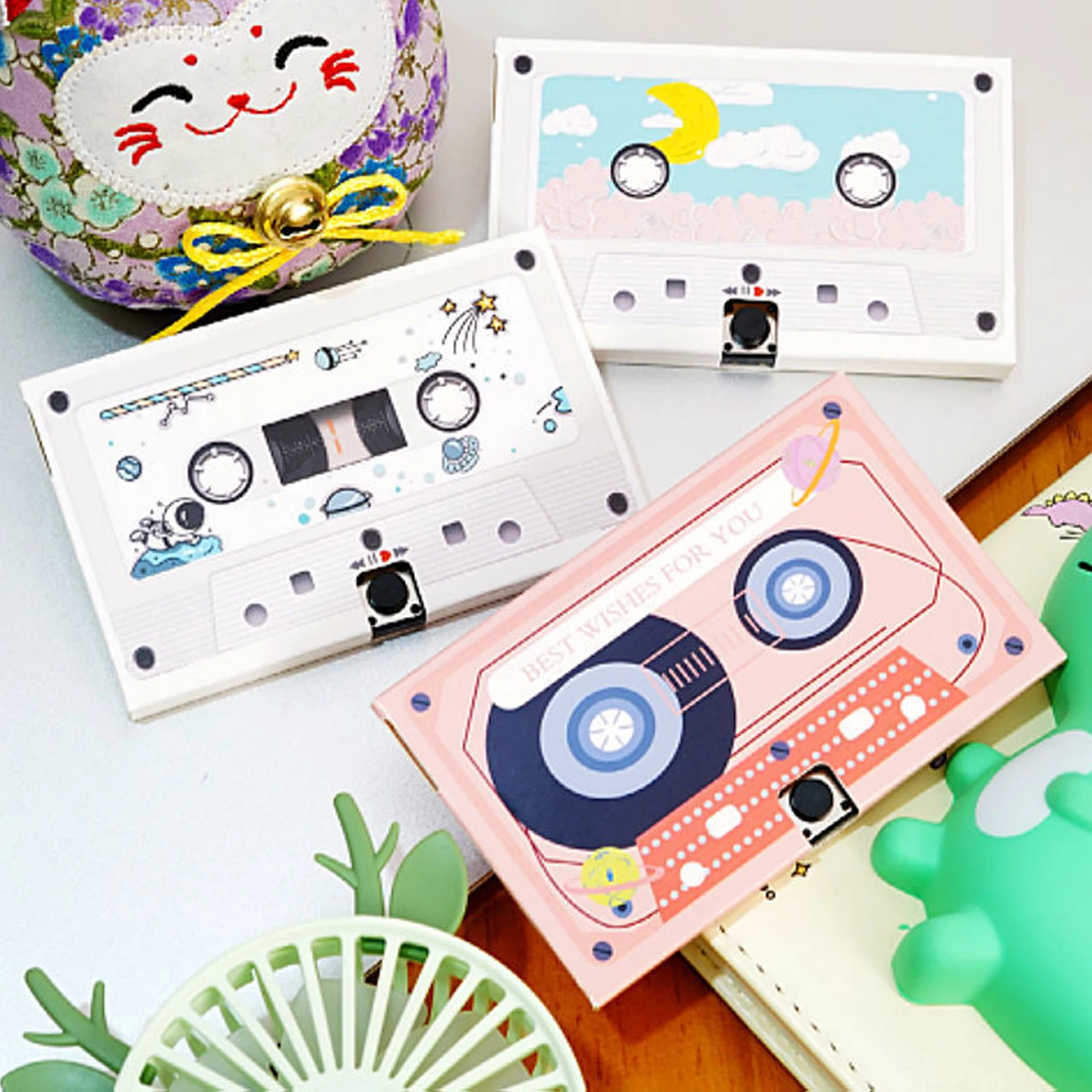 Retro Guestbook Audio Tape Gathering Blessing Message Guest Book Audio Cassette for Gathering Hotel Birthdays Party Wedding