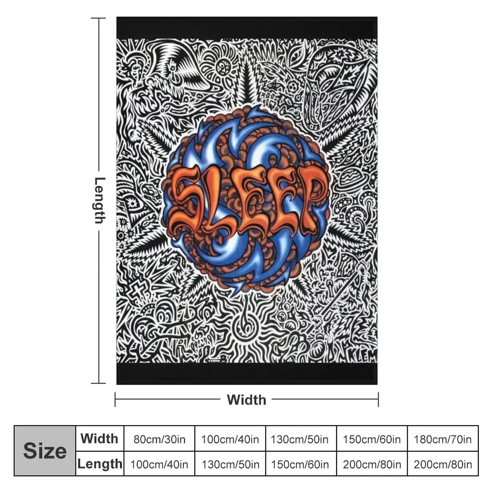 Steep stoner sludge metal band - Holy mountain album cover Dragonaut Throw Blanket
