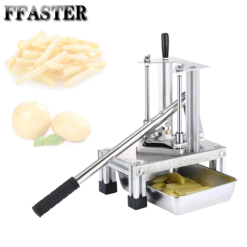 

Household Vertical Type Small Hand Pressure Sweet Potato Stick Cutting Machine Manual Press Cucumber French Fries Extruder