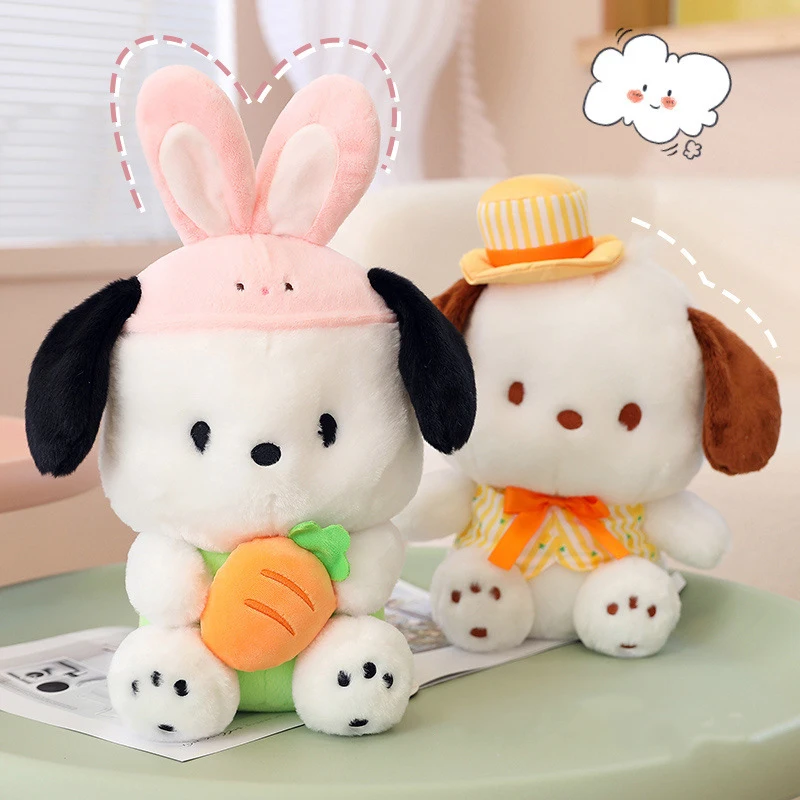 

Новые плюшевые игрушки Kawaii Sanrio Pachacco, милые Креативные Куклы с необычными мышцами, мультяшное украшение для комнаты, подарок на день рождения