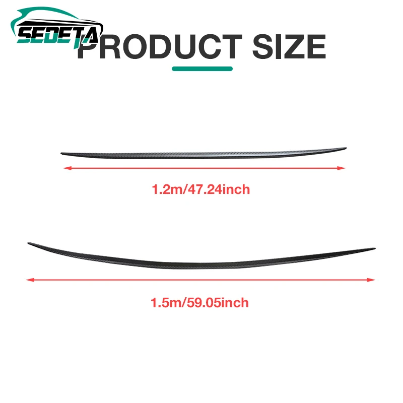 Car Rear Roof Rear Wing Universal Spoiler Bumper Strip Wheel Eyebrow Lip Trim Sticker Multi-purpose For Nissan For Tesla For BMW