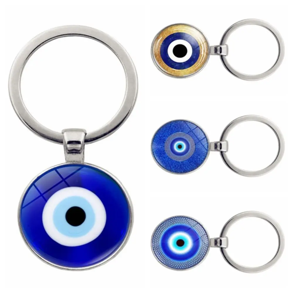 Evil Eye Bead Keychain Blue Evil Eye Blue Evil Eye Pendant Turkish Lucky Evil Eye Keyring Fashion Trendy Wall Hanging Ornament