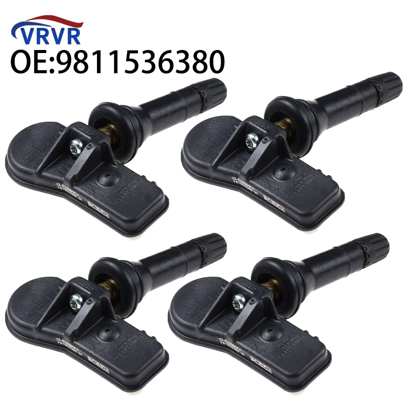 VRVR 9811536380   Samochodowy czujnik ciśnienia w oponach TPMS do Peugeot 207 301 308 3008 408 508 5008 do Citroen C4 C5 DS4 DS5