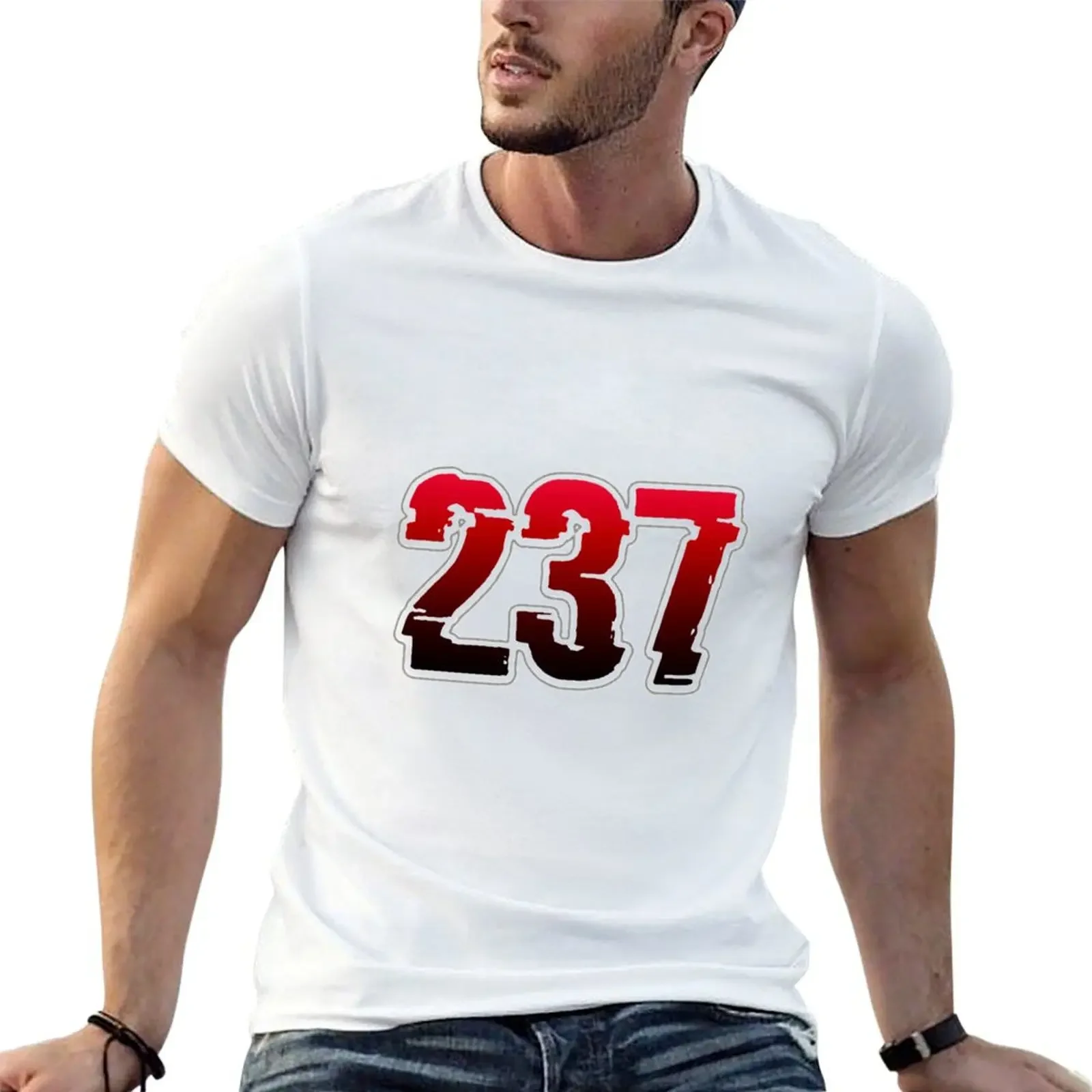 

Creepy Red Number 237 T-Shirt vintage graphic tee graphic shirts shirts graphic Luxury man mens t shirt