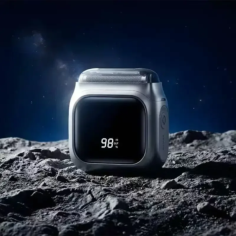 Mini Rasoir Électrique Portable Intelligent avec Affichage Numérique, Rechargeable USB-C, Rasoir Alternatif pour Hommes, Machine à Raser