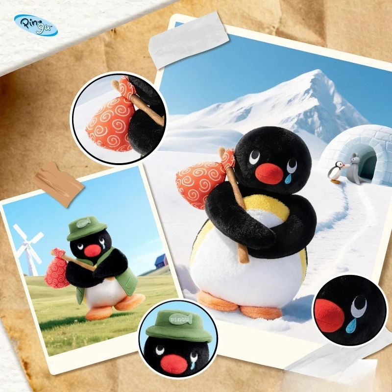 

Мягкая плюшевая игрушка-пингвин Youmai Cute Pingu, серия мягких игрушек, украшение для рюкзака, милый маленький подарок для друзей на день рождения, популярный брелок Pingu