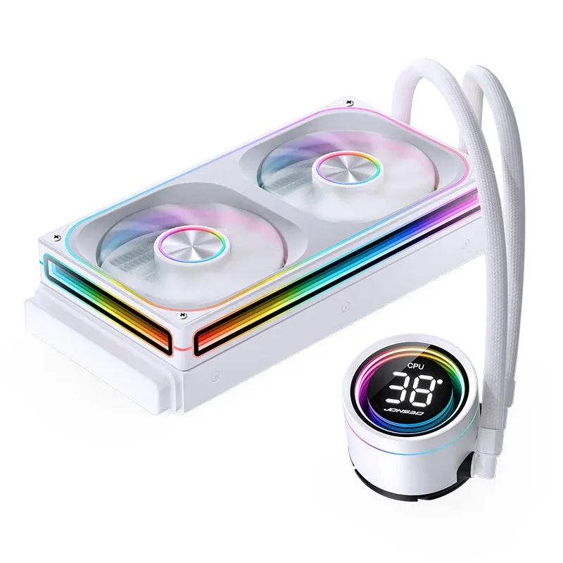 JONSBO TH-240 CPU Screen Display Integrated Water Cooling ARGB Divine Light Synchronization PWM Temperature Control Radiator